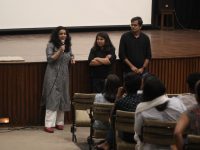 Anandana Kapur, Priya Thuvassery, Nitasha Kapahi and Sonu Singh following the screening of Coral Woman